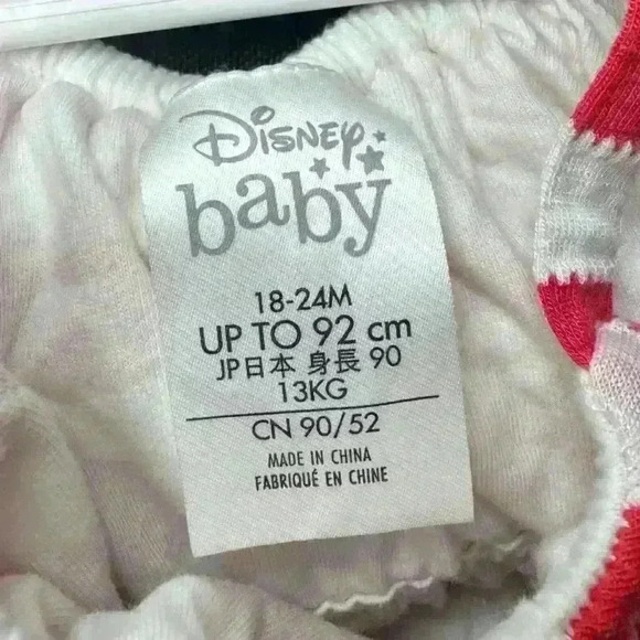 Disney Baby Girl Striped Minnie Romper - Picture 5 of 6